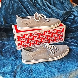 VANS Atwood low grey blue GUC Size 7
